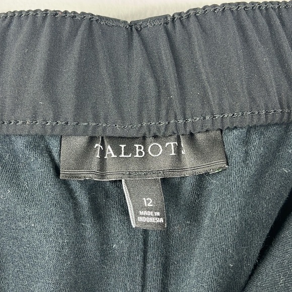 Talbots Fleece Lined Straight Leg Black Hiking Ankle Pants Womens Size 12 - Picture 3 of 16